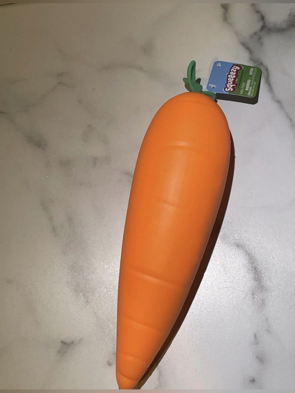 🥕 Jumbo Squeezy Carrot Orange Squishy Toy Stress Relief Sensory